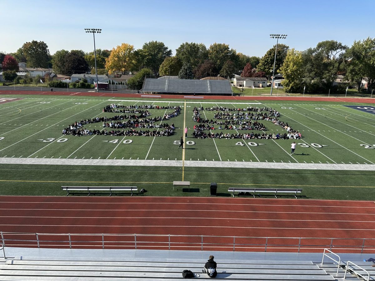 The first week of schools seniors met on the football field to create a '25, marking the senior year. Many students didn't realize how fast time would fly by. 