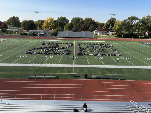 The first week of schools seniors met on the football field to create a '25, marking the senior year. Many students didn't realize how fast time would fly by. 