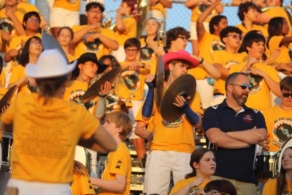 Marching along with the turkeys