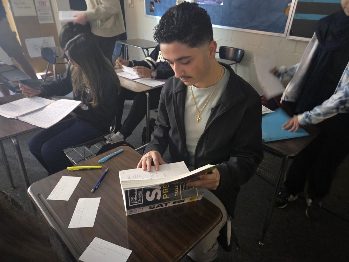 Students start studying their sophomore year for the SAT through classes, online modules and practice at home.
